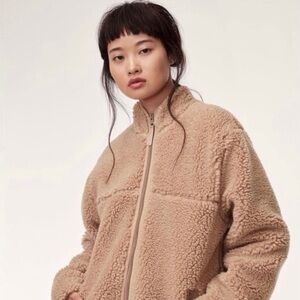 TNA Black Polar Sherpa Teddy Jacket